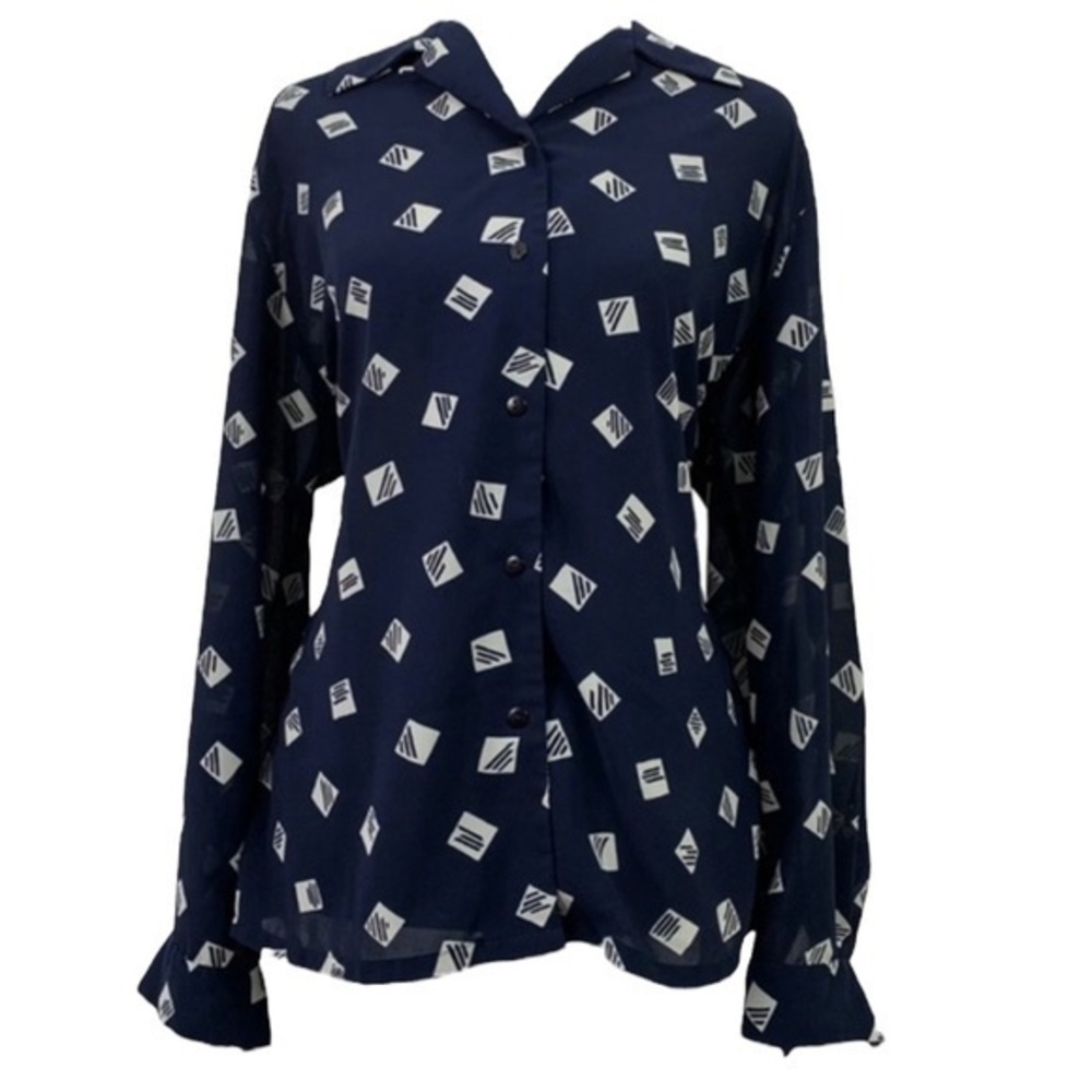Pendleton Y2K Country Sophisticates‎ Womens 8 Geometric Print Blouse